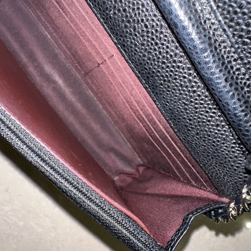 全配❤️ 香奈兒 #黑銀 #荔枝皮 #woc #chanel-42