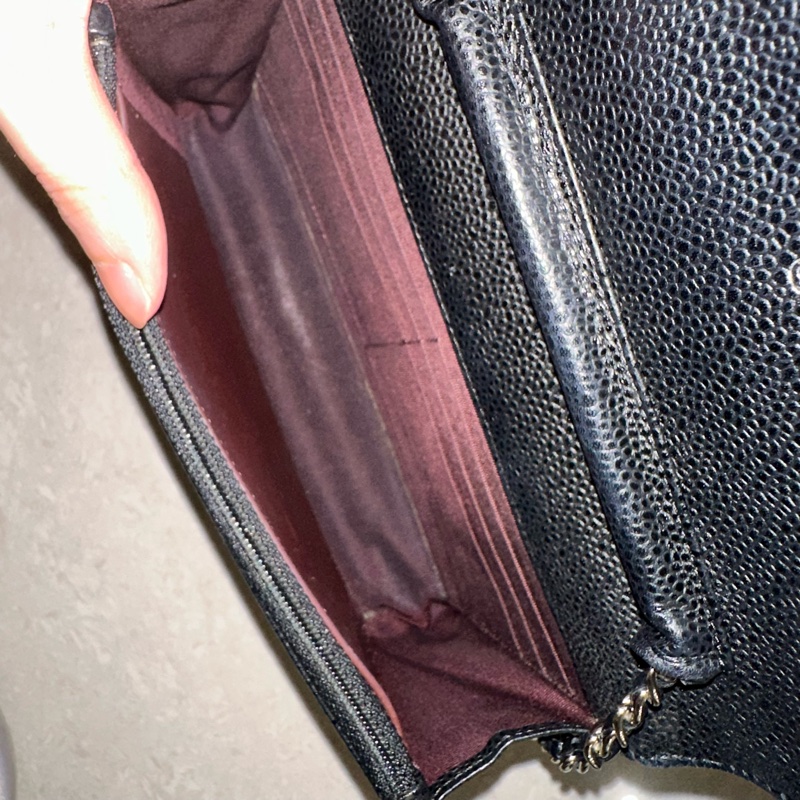 全配❤️ 香奈兒 #黑銀 #荔枝皮 #woc #chanel-43