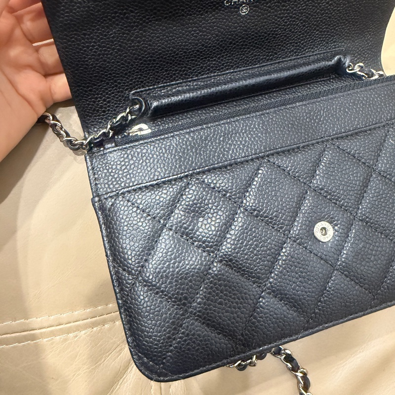 全配❤️ 香奈兒 #黑銀 #荔枝皮 #woc #chanel-49