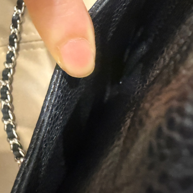 全配❤️ 香奈兒 #黑銀 #荔枝皮 #woc #chanel-76