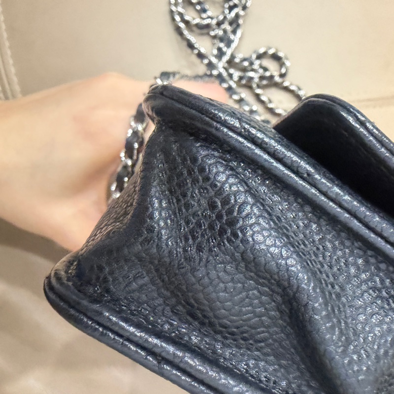 全配❤️ 香奈兒 #黑銀 #荔枝皮 #woc #chanel-81