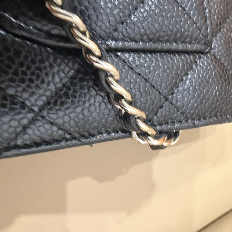 全配❤️ 香奈兒 #黑銀 #荔枝皮 #woc #chanel-86