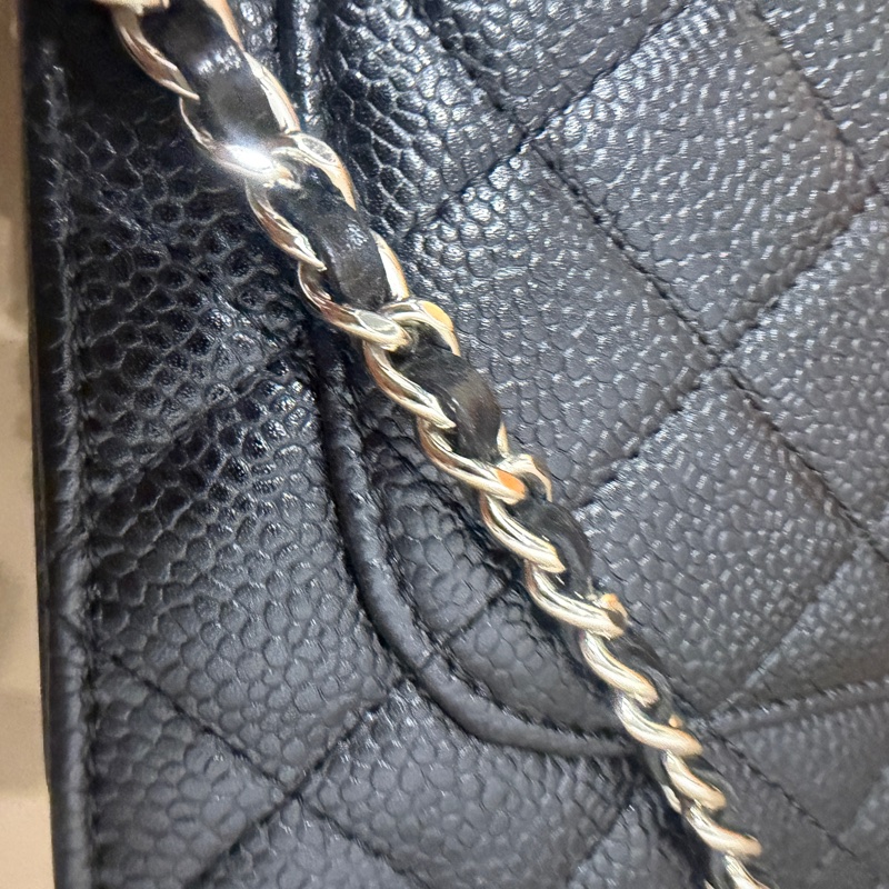 全配❤️ 香奈兒 #黑銀 #荔枝皮 #woc #chanel-87