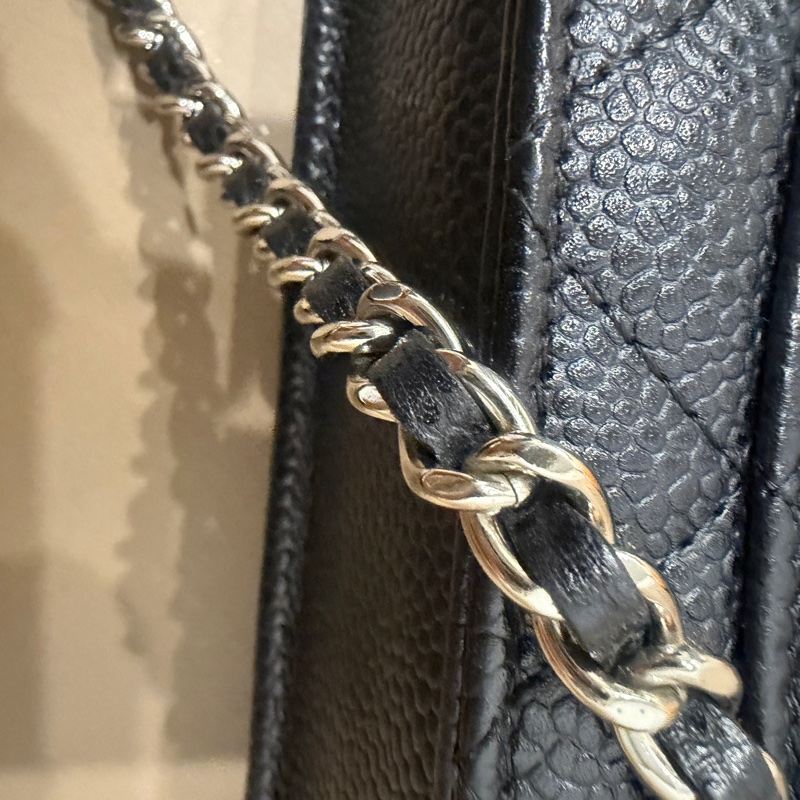 全配❤️ 香奈兒 #黑銀 #荔枝皮 #woc #chanel-88