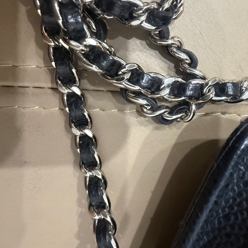 全配❤️ 香奈兒 #黑銀 #荔枝皮 #woc #chanel-89