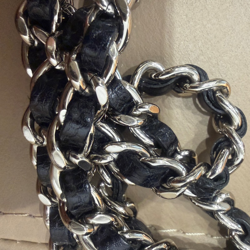 全配❤️ 香奈兒 #黑銀 #荔枝皮 #woc #chanel-92