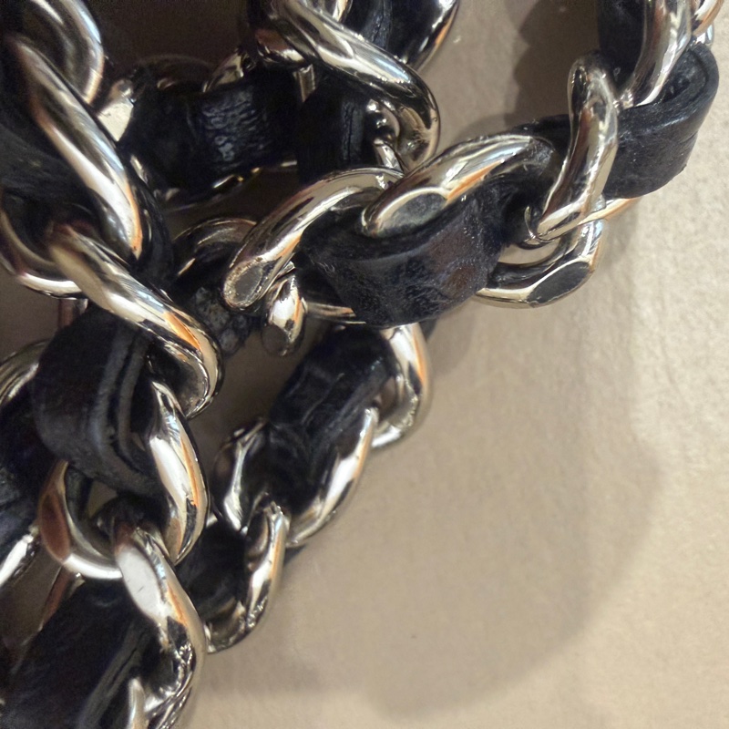 全配❤️ 香奈兒 #黑銀 #荔枝皮 #woc #chanel-94