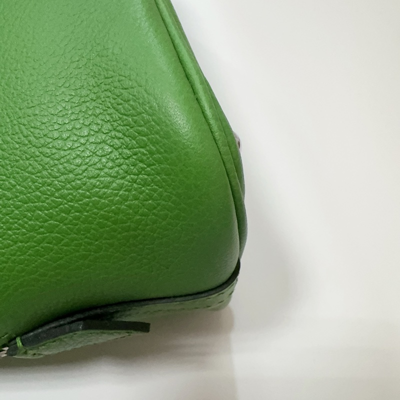 小巴黎二手名牌真品 未使用 Mini bolide 綠 2024台灣購證 收藏品-16