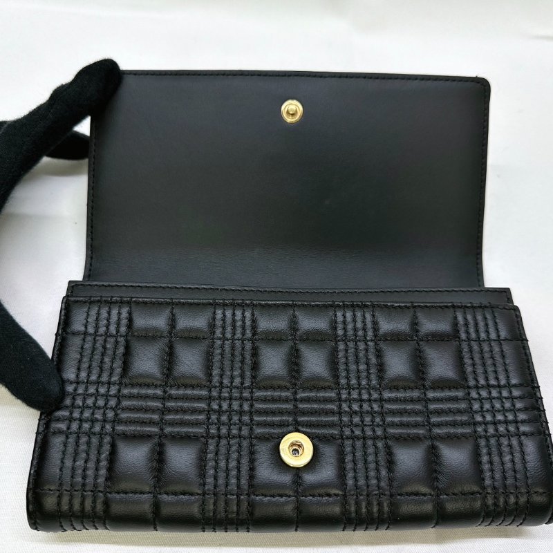BURBERRY 全新Lola小羊皮翻蓋長夾-4