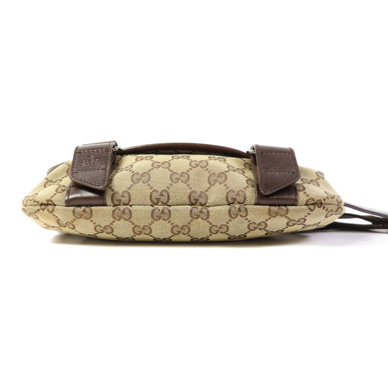 GUCCI 帆布Waist Bag銀扣腰包-3