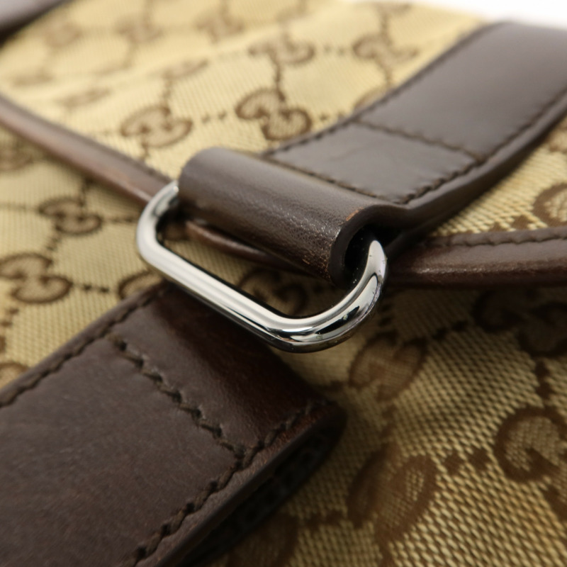 GUCCI 帆布Waist Bag銀扣腰包-8