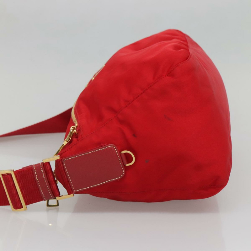 【日本直送】PRADA 單肩包 尼龍 紅金色 正品 141529-2