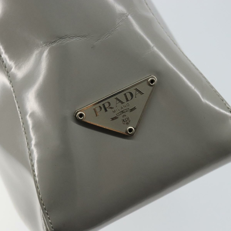 【日本直送】PRADA 手提包琺瑯灰銀色正品 BA5946-16