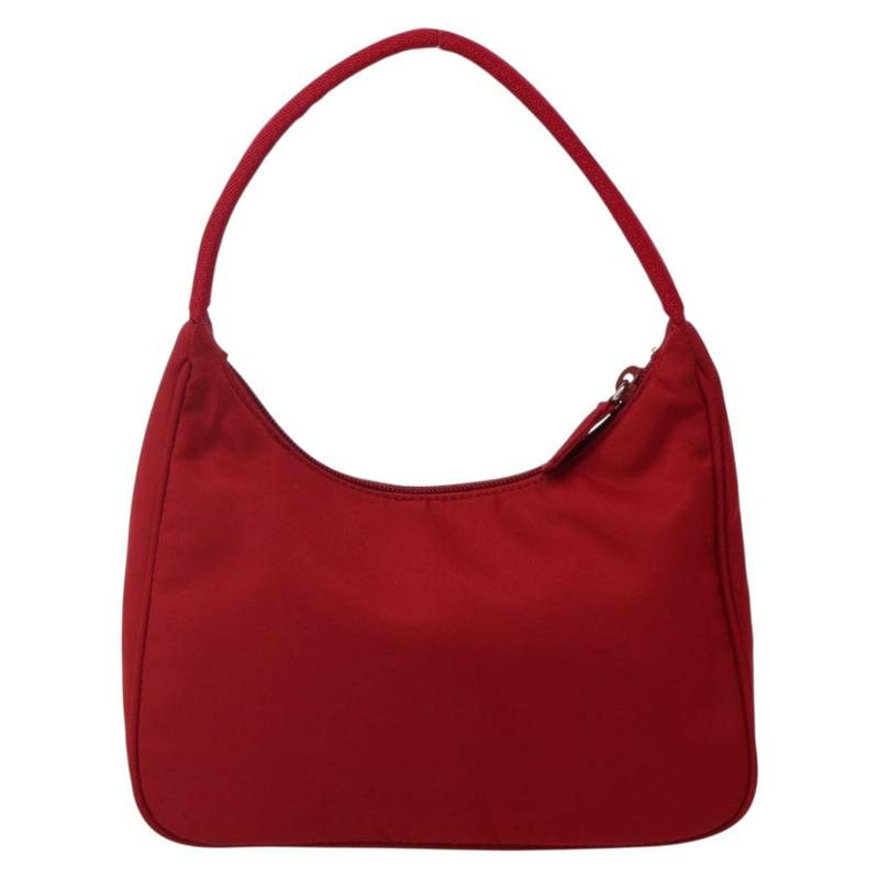 【日本直送】PRADA 手提包 尼龍 紅色 銀色 正品 143136V-1