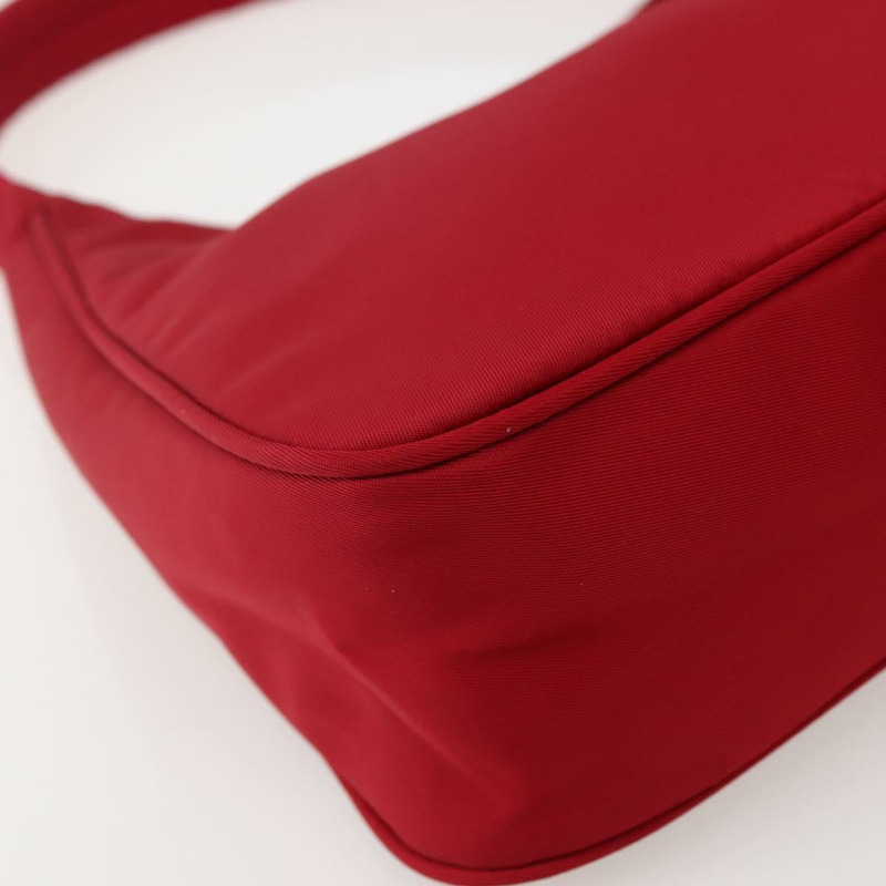 【日本直送】PRADA 手提包 尼龍 紅色 銀色 正品 143136V-15