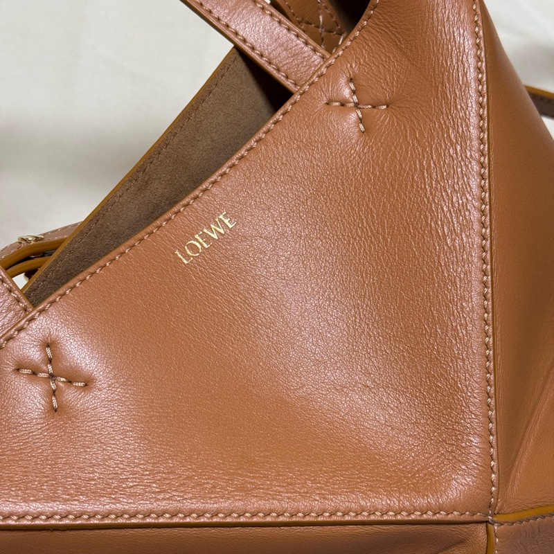 Loewe Puzzle Fold Mini Tote Bag - Warm Desert 金棕色-14