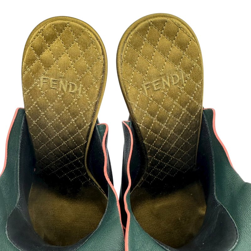 【美收精品】Fendi 黑色跟鞋 4-33【隔月月中將轉賣至日本 上架期限30天】-5