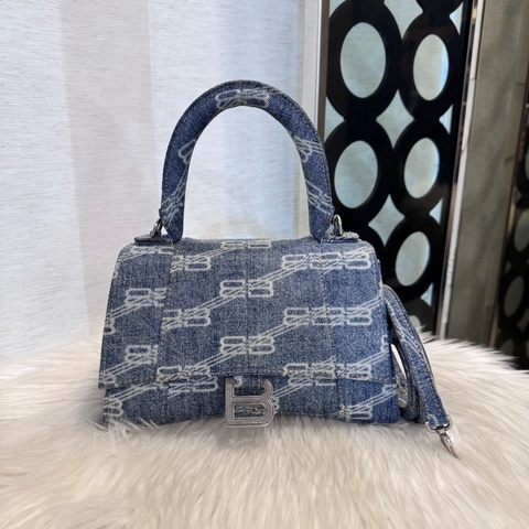 Balenciaga Hourglass S 丹寧小號沙漏包
