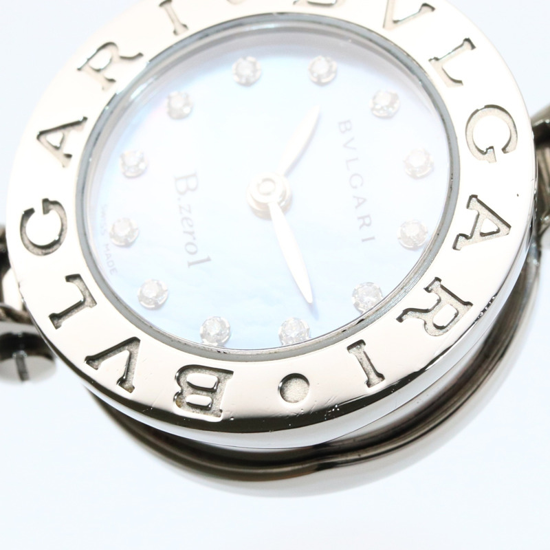 BVLGARI B-zero1 手錶,不鏽鋼,女士,藍色外殼,BZ22S-8