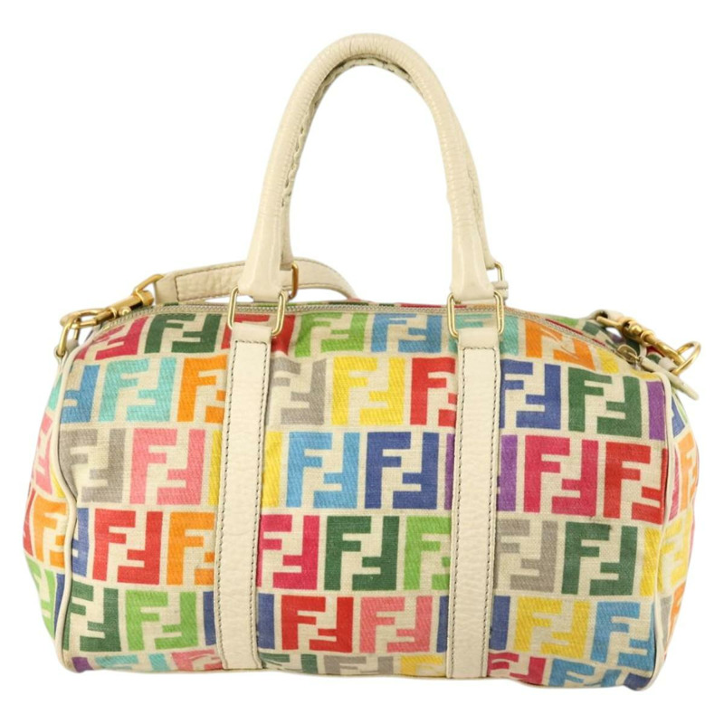 【日本直送】FENDI Zucca 帆布波士頓包 PVC 2way 多色金色正品 141028-1