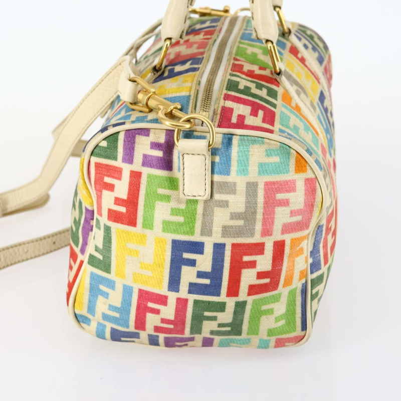 【日本直送】FENDI Zucca 帆布波士頓包 PVC 2way 多色金色正品 141028-2