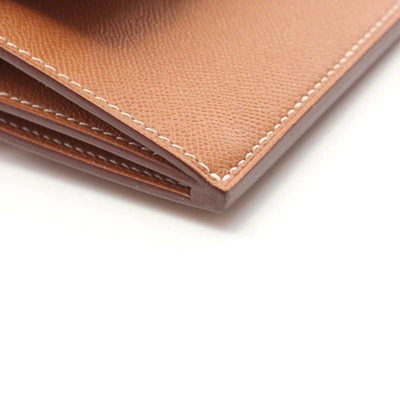 HERMES Kelly Pocket Slim 零皮夾 W 女士皮革 GHW 金色二手-5