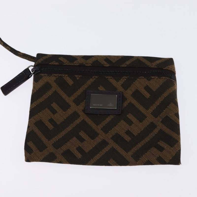 【日本直送】FENDI Zucca 帆布波士頓包黑棕色正品 142295-18