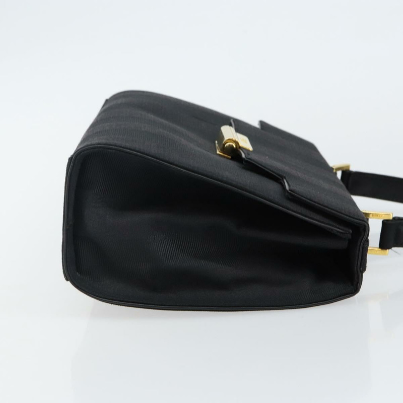 【日本直送】FENDI 山胡桃帆布手提包 黑金色 正品 BA6083-2
