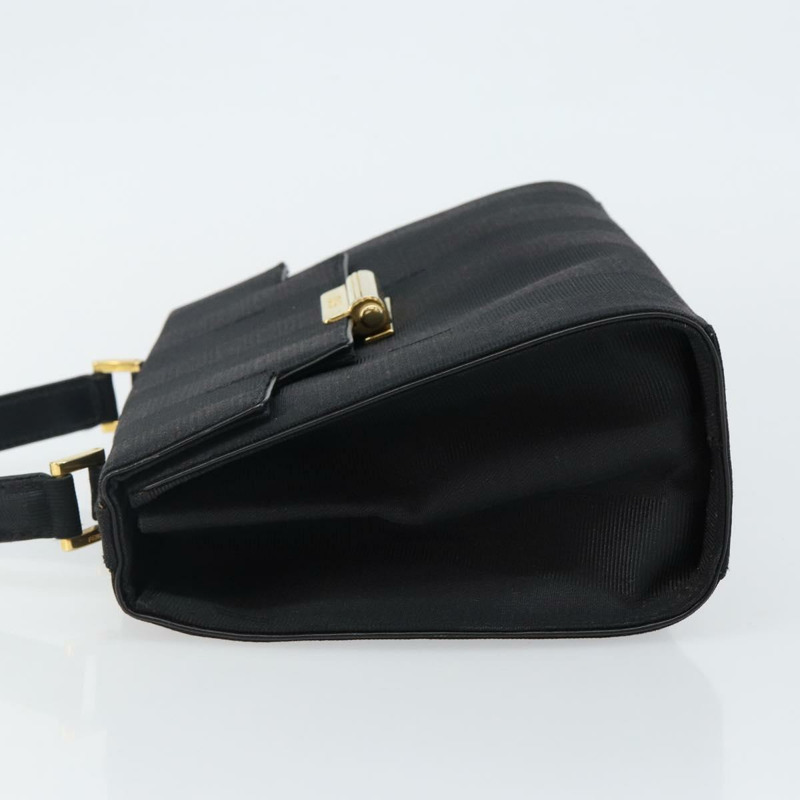 【日本直送】FENDI 山胡桃帆布手提包 黑金色 正品 BA6083-3