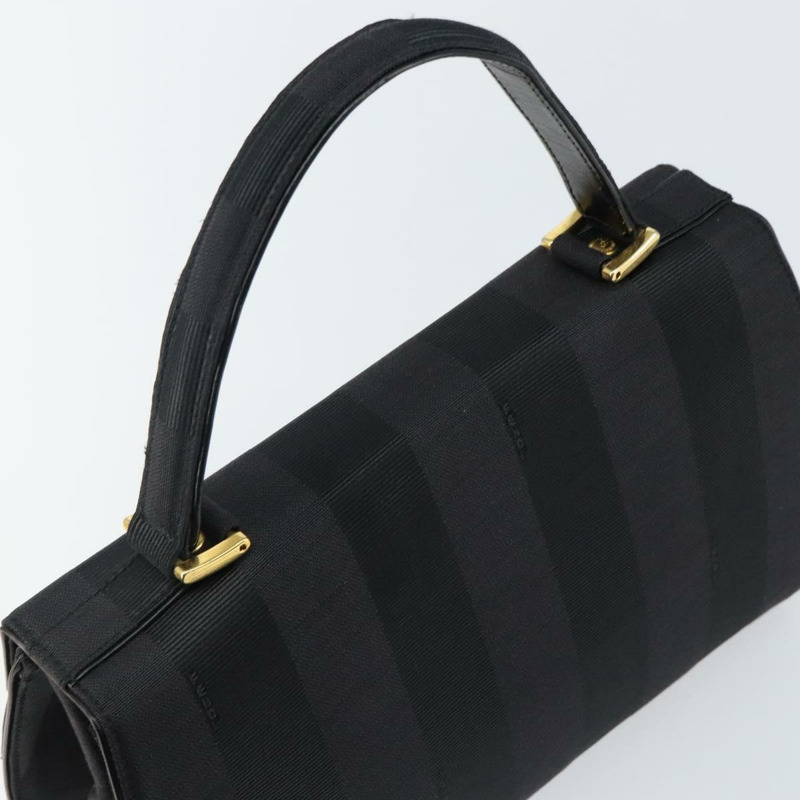 【日本直送】FENDI 山胡桃帆布手提包 黑金色 正品 BA6083-5