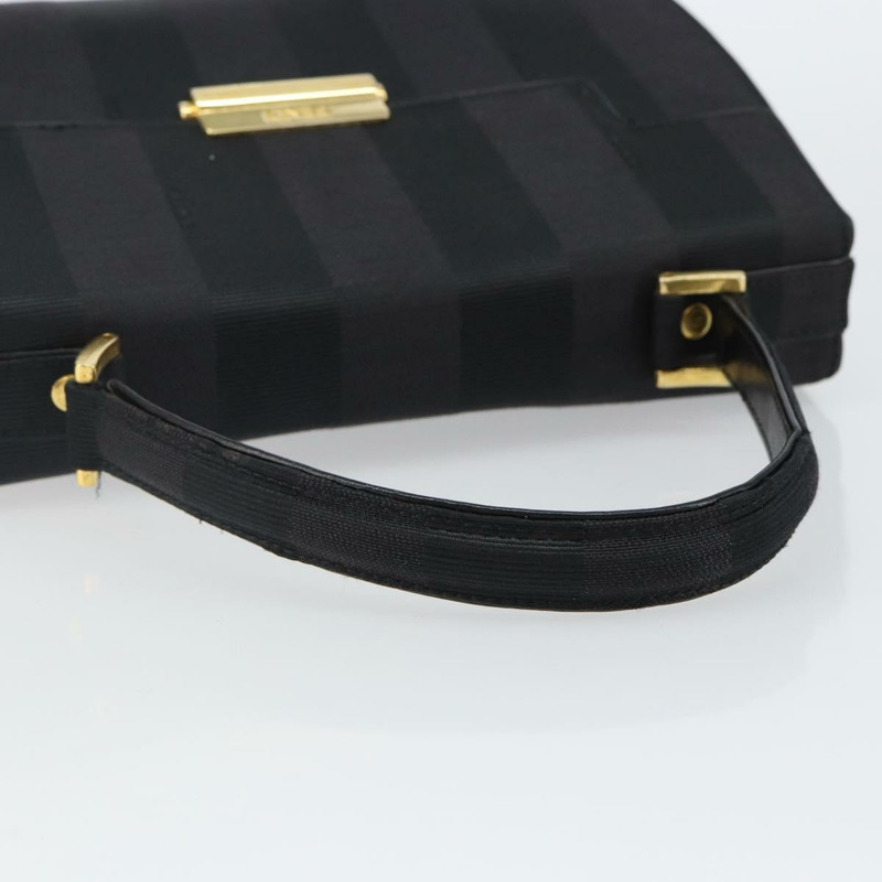 【日本直送】FENDI 山胡桃帆布手提包 黑金色 正品 BA6083-6