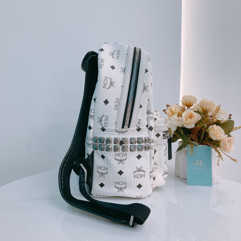 MS0338 MCM 白色背包 MCM Backpack White x PHW-2