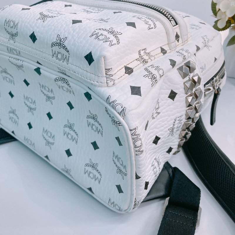 MS0338 MCM 白色背包 MCM Backpack White x PHW-6