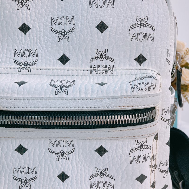 MS0338 MCM 白色背包 MCM Backpack White x PHW-8
