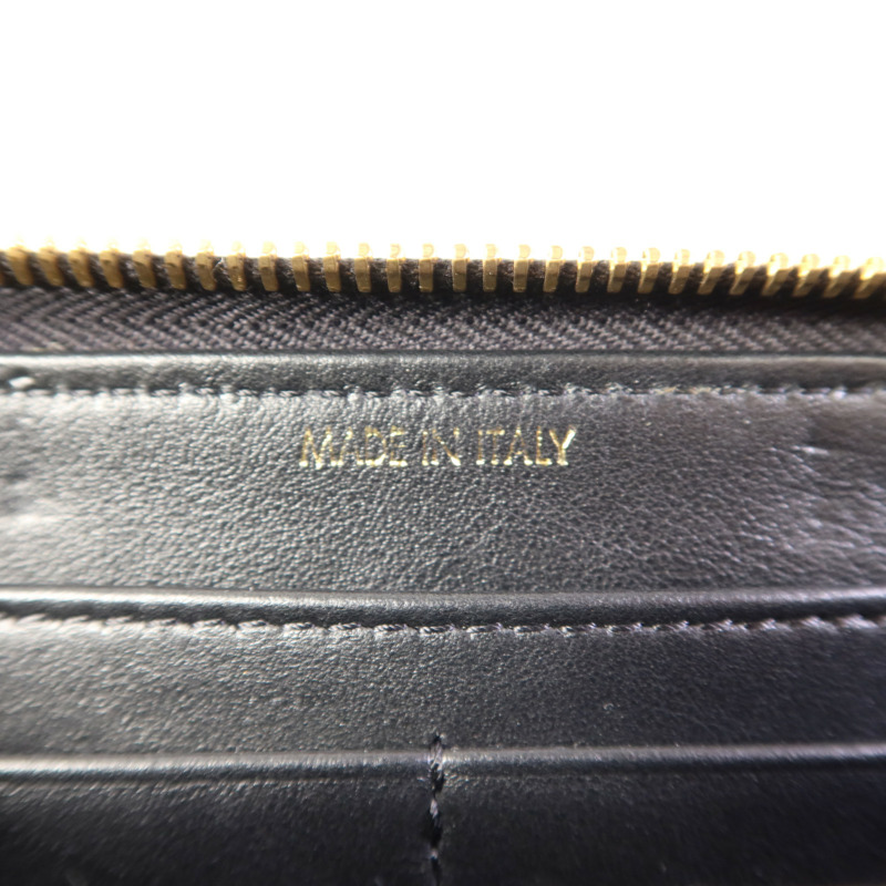 MOSCHINO 牛皮皮革Zip Long Wallet金扣長錢包-7
