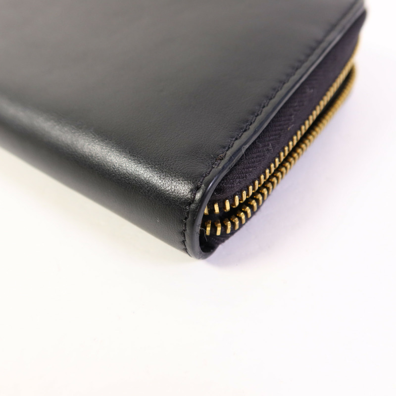 MOSCHINO 牛皮皮革Zip Long Wallet金扣長錢包-12