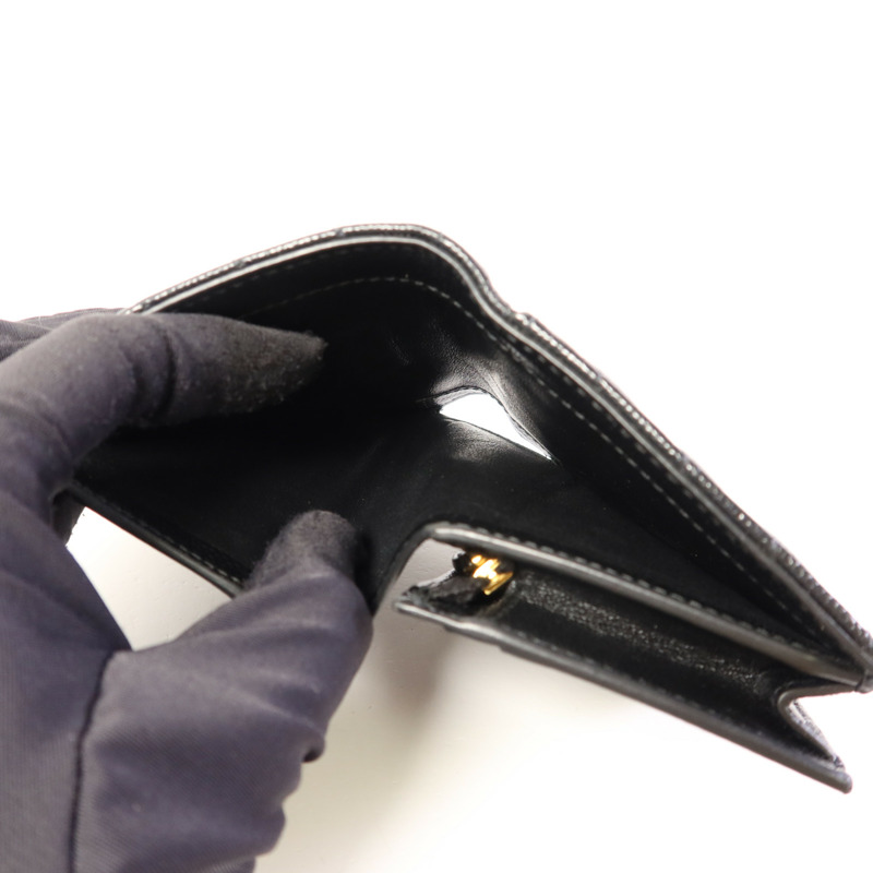 SAINT LAURENT 牛皮皮革Wallet金扣錢包-5