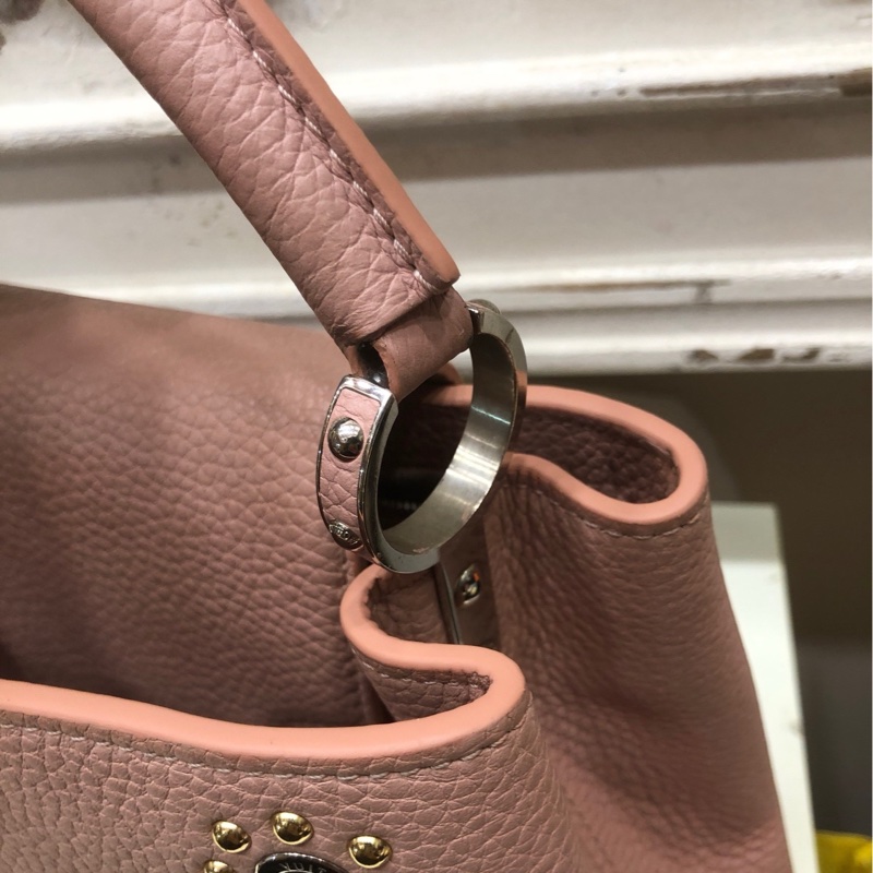 LV 限量铆钉capucines 手提斜挎包 17年-6