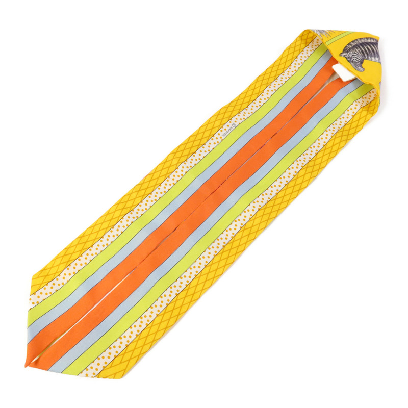 HERMES 絲質Twilly絲巾Multicolor-2