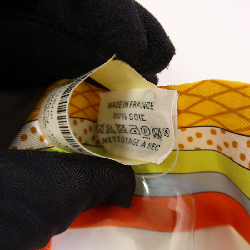 HERMES 絲質Twilly絲巾Multicolor-7