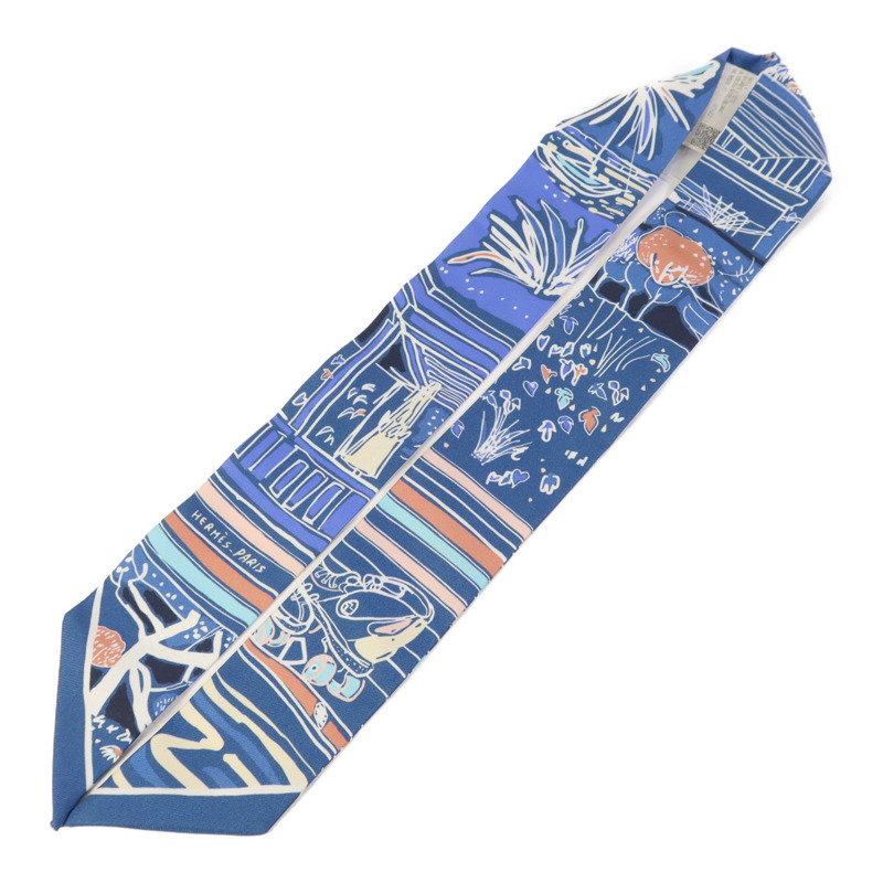 HERMES 絲質Twilly絲巾-3