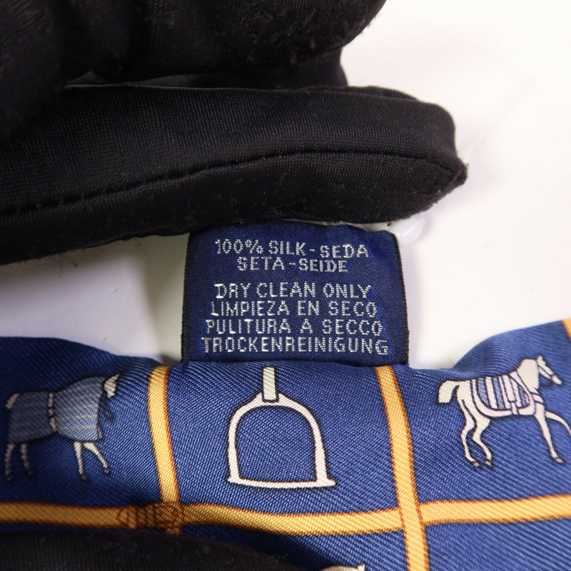 HERMES 絲質Twilly絲巾Blue-8