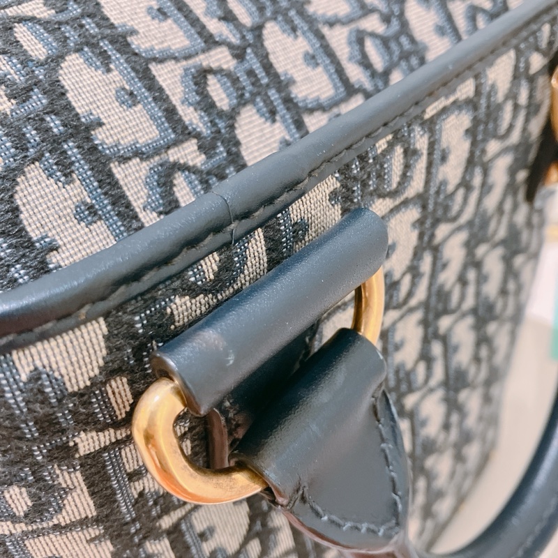 TK1820 CHRISTIAN DIOR 迪奧水桶包 OBLIQUE STUDDED DIOR AVENUE BAG BLUE CANVAS-10