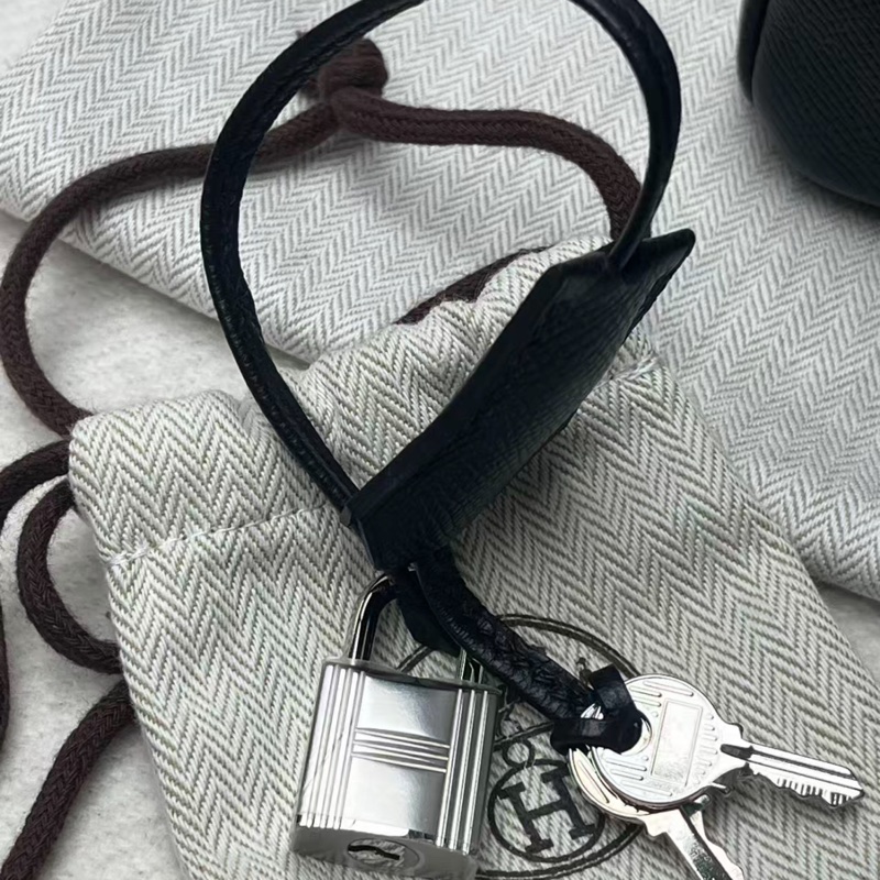 Hermes 愛馬仕 Birkin30 bk30 黑銀 Y刻 Epsom皮 配件全套無票-19