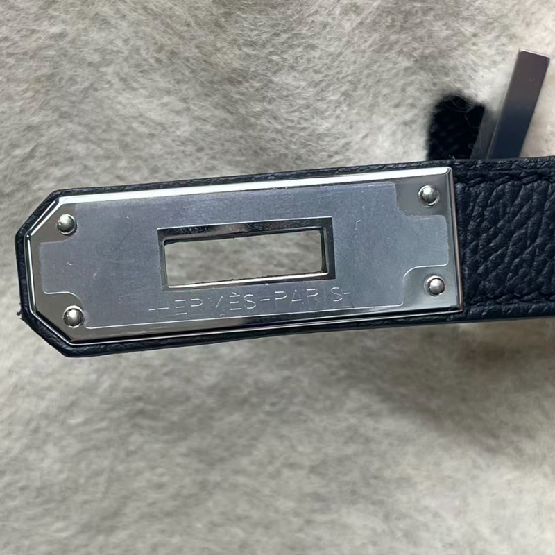 Hermes 愛馬仕 Birkin30 bk30 黑銀 Y刻 Epsom皮 配件全套無票-20