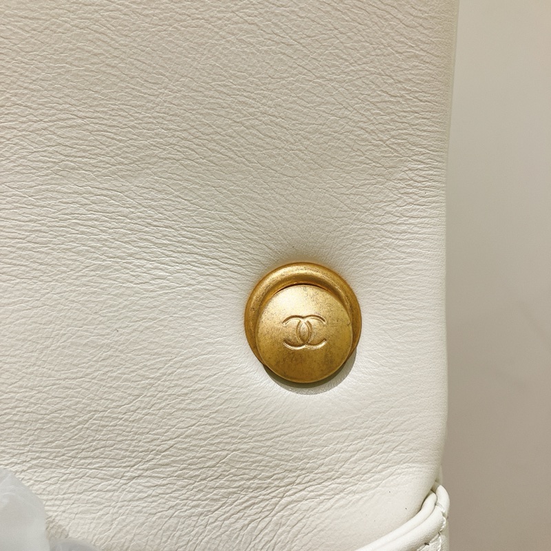 TK1821 CHANEL 香奈兒牛皮珍珠包 22A PEARL CALFSKIN MINI FLAP BAG WHITE X GHW-11
