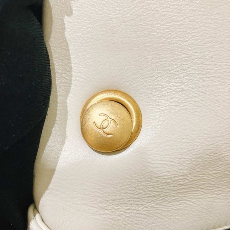 TK1821 CHANEL 香奈兒牛皮珍珠包 22A PEARL CALFSKIN MINI FLAP BAG WHITE X GHW-12