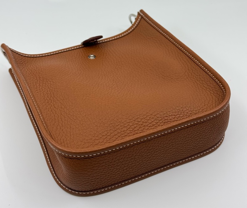 HERMÈS Mini Eyelyne 金棕色配彩色織帶-13