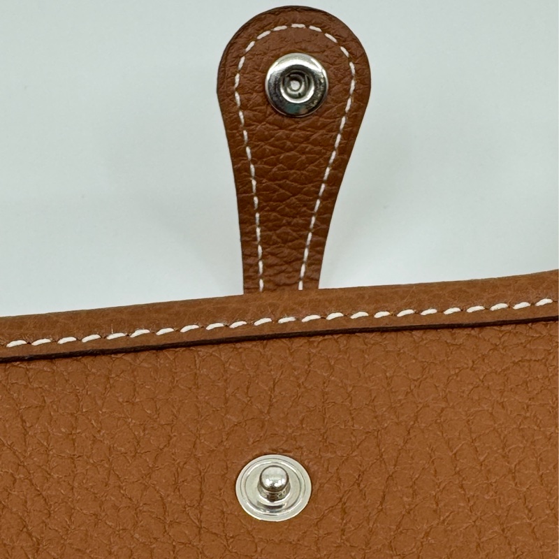HERMÈS Mini Eyelyne 金棕色配彩色織帶-17