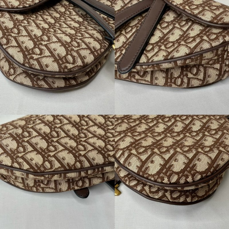 DIOR Saddle棕色緹花馬鞍包-8